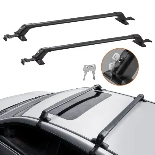 VEVOR Dachträger Dachgepäckträger Auto Querträger 2 Stk. Dachträger 70,3kg Tragfähigkeit, Geeignet für PKW Abstand zwischen Dachrinnen 105-109cm, Abstand von Dachrinnen zu Fenstern 6cm VEVOR Dachträger Dachgepäckträger Auto Querträger 2 Stk. Dachträger 70,3kg Tragfähigkeit, Geeignet für PKW Abstand zwischen Dachrinnen 105-109cm, Abstand von Dachrinnen zu Fenstern 6cm