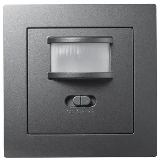 Unterputz IR Bewegungsmelder McPower “Flair“ 160°, 750W, LED geeignet, anthrazit Unterputz IR Bewegungsmelder McPower “Flair“ 160°, 750W, LED geeignet, anthrazit