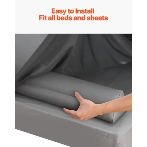 VEVOR Rausfallschutz Bett 1205x160x180mm, aufblasbares Bettschutzgitter mit Handpumpe, rutschfeste, Bettgitter für Kleinkinder, für Einzel-, Voll-, Queen- & Kingsize-Betten, leicht & tragbar (2er-Set) – Bild 3