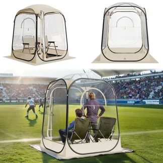 VEVOR Transparentes Zelt, 127x127x170 cm, Pop-up-Zelt für 1–2 Personen, Sportzelt mit Bodenmatte & oberer Abdeckung, Outdoor-Bubble-Zelt, Campingunterstand für Veranstaltungen, Angeln, Jubeln VEVOR Transparentes Zelt, 127x127x170 cm, Pop-up-Zelt für 1–2 Personen, Sportzelt mit Bodenmatte & oberer Abdeckung, Outdoor-Bubble-Zelt, Campingunterstand für Veranstaltungen, Angeln, Jubeln