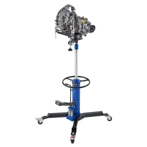 VEVOR hydraulischer Getriebeheber Wagenheber mit 600 kg Hubkapazität, Teleskop-Getriebeheber mit Pedal & Doppelteleskopgetriebe & 88-176 cm hohe Hubhöhe, Garagen-/Werkstatthebebühne Blau – Bild 8