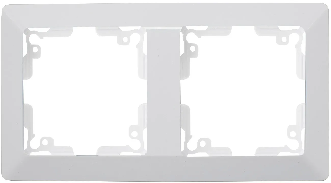 MILOS 2-fach Rahmen weiß matt MILOS 2-fach Rahmen weiß matt