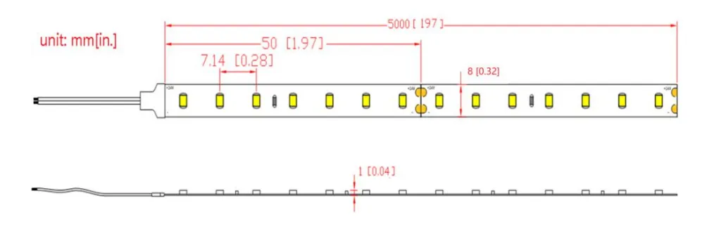 Synergy 21 LED Flex Strip 2216 - 140 NW DC24V 72W IP20 CRI>90 – Bild 2