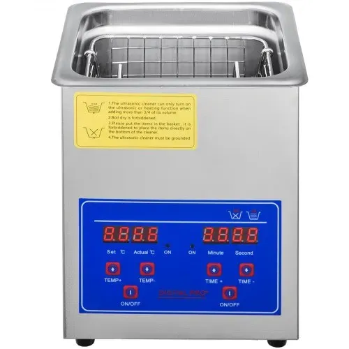 VEVOR 2 L Ultraschallreinigungsgerät aus Edelstahl, Ultraschallreinigungsgerät mit digitaler Heizung und Timer, Schmuckreinigung für den gewerblichen und privaten Heimgebrauch (2L) – Bild 9
