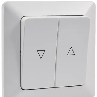 MILOS Jalousien-Steuerung Hoch/Runter Taster, inkl. Rahmen, UP, weiß matt MILOS Jalousien-Steuerung Hoch/Runter Taster, inkl. Rahmen, UP, weiß matt