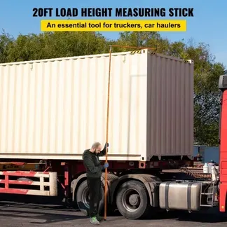 VEVOR Lasthöhen-Messstab, 141 cm robuster LKW-Höhenmessstab aus Fiberglas mit verstellbarer Stange, nicht leitender LKW-Höhenmessstab mit Tragetasche, Messstab für Lkws VEVOR Lasthöhen-Messstab, 141 cm robuster LKW-Höhenmessstab aus Fiberglas mit verstellbarer Stange, nicht leitender LKW-Höhenmessstab mit Tragetasche, Messstab für Lkws