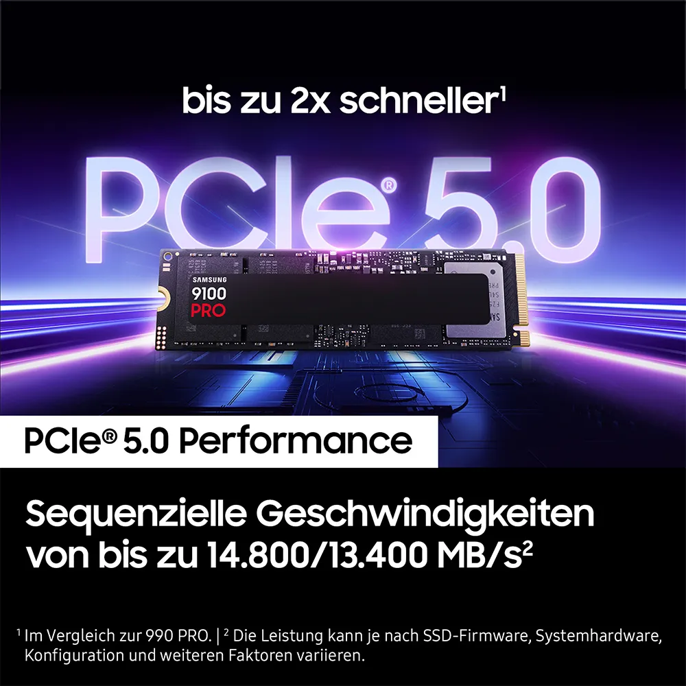 Samsung 9100 PRO PCIe® 5.0 NVMe™ M.2 SSD - 2 TB – Bild 4