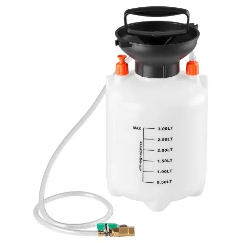 VEVOR Getriebeölpumpe, 3 L, Ölfüller, Manuelle Getriebeöl-Transferpumpe mit Schlauch & HDPE-Tank, Pumpenwerkzeug mit PTFE-Band, Kfz-Ölbefüllsystem, Schaltgetriebeflüssigkeitsfüllgerät – Bild 9