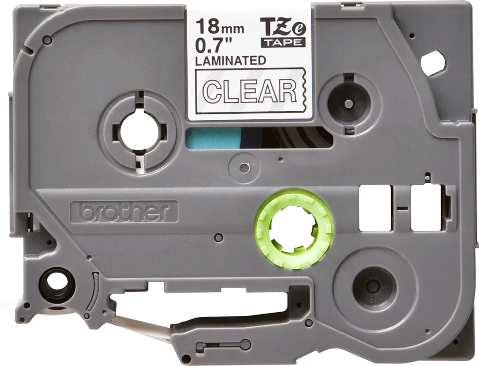 Brother TZE-145 Etiketten erstellendes Band Weiss auf Transparent – Bild 2