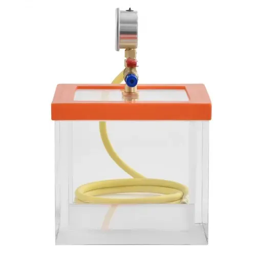 VEVOR 7,57 L Vakuumkammer, verbesserte Mehrzweck-Vakuum-Entgasungskammer aus Acryl, transparente Vakuumkammer, für Harzentgasung, Kieselgel-Entgasung, Gips-Entgasung und Vakuumextraktion – Bild 9