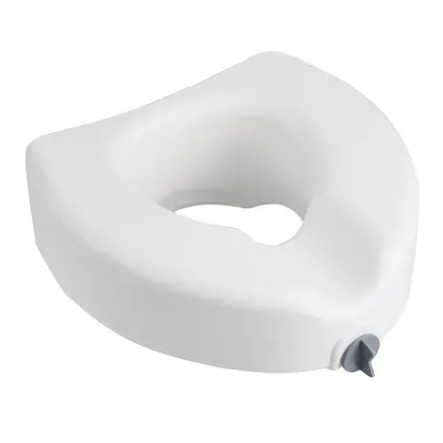 VEVOR Toilettensitzerhöhung Toilettenerhöhung (158 kg Tragkraft) 127 mm Hubhöhe, erhöhter Toilettensitz mit vergrößerter Öffnung für ältere Menschen Senioren, längliche & runde Schüsseln – Bild 10