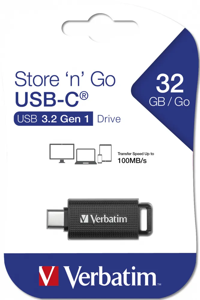 Verbatim Store 'n' Go USB-Stick 64 GB USB Typ-C 3.2 Gen 1 (3.1 Gen 1) Schwarz – Bild 5