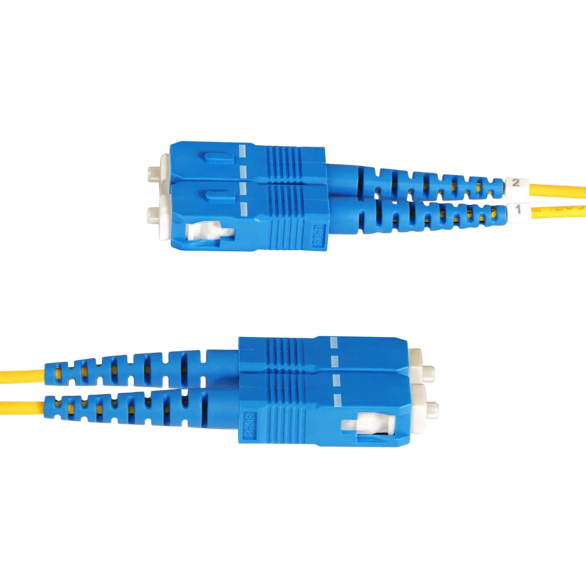 StarTech.com 2m OS2 LWL Patchkabel LC zu SC (UPC) Singlemode Duplex, 9/125µm, 100G, Biegeunempfindlich, Low Insertion Loss, LSZH Glasfaserkabel LC auf SC – Bild 4