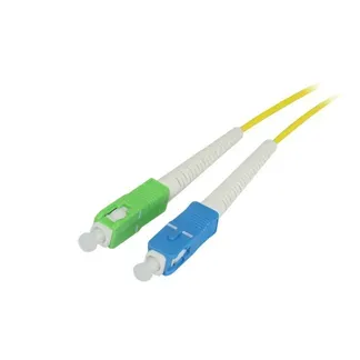 LWL-1-Faser-Patchk. 0.5mtr.SC-SC(APC), 9/125u, OS2, G657A2, AD=2mm, flexible Knickschutztülle, LWL-1-Faser-Patchk. 0.5mtr.SC-SC(APC), 9/125u, OS2, G657A2, AD=2mm, flexible Knickschutztülle,