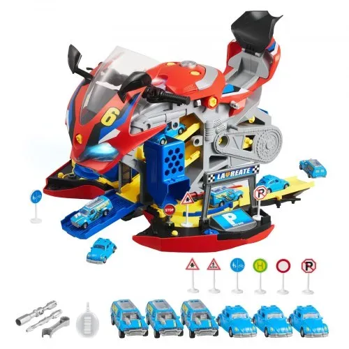 VEVOR Motorradmotor-Spielzeug, 25-teilig, Motorradmechaniker-Spielzeug mit abnehmbaren Teilen, Lichtern & Geräuschen, simuliertes Fahren & Rennstreckenrennen, für Kinder ab 3 Jahren, Rot VEVOR Motorradmotor-Spielzeug, 25-teilig, Motorradmechaniker-Spielzeug mit abnehmbaren Teilen, Lichtern & Geräuschen, simuliertes Fahren & Rennstreckenrennen, für Kinder ab 3 Jahren, Rot