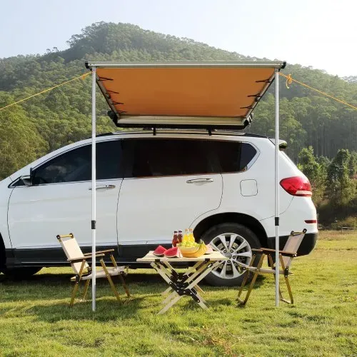 VEVOR Fahrzeugmarkise 1,4 x 2,01 m Schattenabdeckung Autoseitenmarkise PU3000mm UV50+ – Bild 7