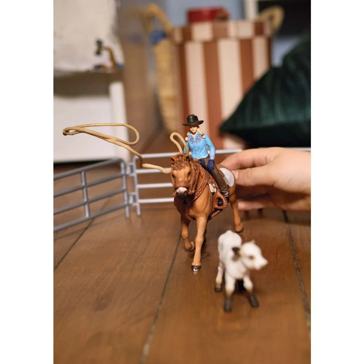schleich Cowgirl Team Roping Fun – Bild 2