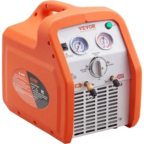 VEVOR Zwei-Zylinder Kältemittelabsauggerät Kältemittel Absaugstation 1 Ps Kältemittel Absauggerät Kältemittelrückgewinnungsmaschine 220-240 V 3,49 kg/min – Bild 9