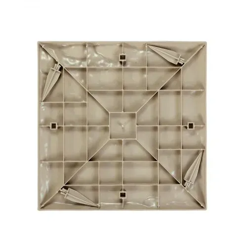 VEVOR Trittsteine Garten, 8 Stk., 395x395 mm, dekorative Gehwegplatte mit Pfählen, Kunststoff-Wegepflaster, Steinplatte aus Kunststoffharz PC, Steinoptik für Rasen, Terrassenlandschaft, Beige – Bild 9