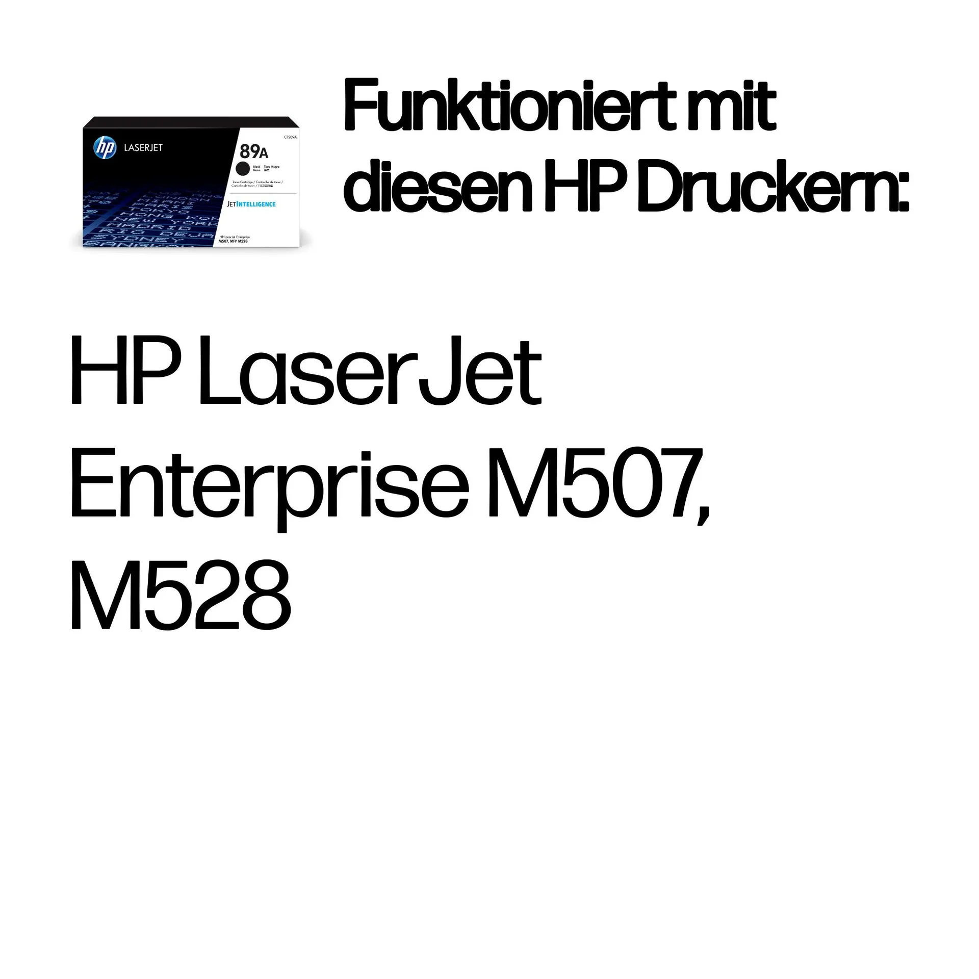 HP 89A Schwarz Original LaserJet Tonerkartusche – Bild 2