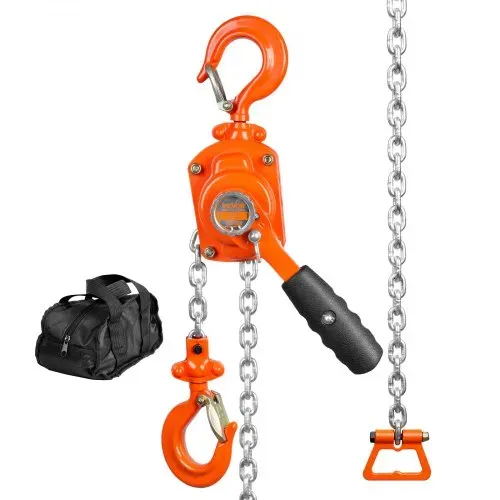 VEVOR Mini Hebelzug 0,5T Tragfähigkeit Kettenzug 260N Zugkraft Flaschenzug 2,80m Hubhöhe Ratschenzug Hebezug aus Stahl G80-Kette Weston Doppelklinkenbremse 360° drehbarer Haken Handkettenzug VEVOR Mini Hebelzug 0,5T Tragfähigkeit Kettenzug 260N Zugkraft Flaschenzug 2,80m Hubhöhe Ratschenzug Hebezug aus Stahl G80-Kette Weston Doppelklinkenbremse 360° drehbarer Haken Handkettenzug