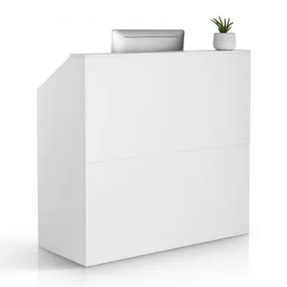 VEVOR Rezeption Empfangstresen Empfangstisch rechteckiger Thekentisch, Empfangstheke Verkaufstresen Kassentheke für Kasse Schönheitssalon Büro, weiß (1180 x 500 x 1115 mm) VEVOR Rezeption Empfangstresen Empfangstisch rechteckiger Thekentisch, Empfangstheke Verkaufstresen Kassentheke für Kasse Schönheitssalon Büro, weiß (1180 x 500 x 1115 mm)