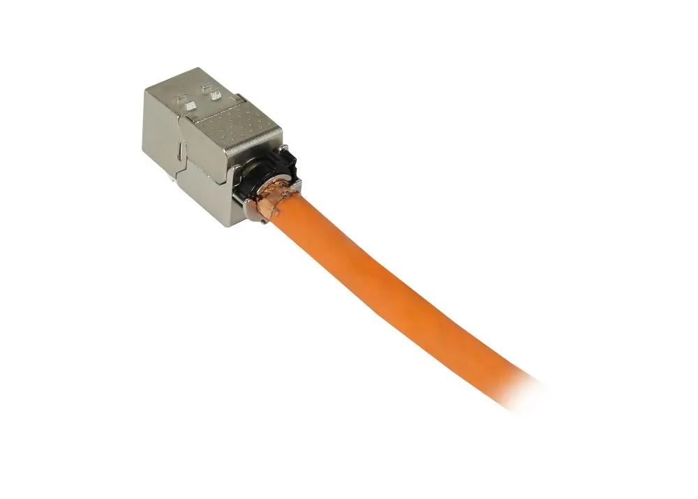 Keystone, Modul, TP-Buchse(RJ45), CAT6A, 500MHz, Slim-line, mit Kabelklemme, Synergy 21, – Bild 8