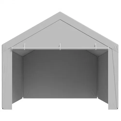 VEVOR Carport-Ersatzdach, 3,65x6,09 m, tragbare Garagenzeltplane mit Seitenwänden, UV-beständig, strapazierfähige Autounterstandsplane, grau, Rahmen nicht im Lieferumfang enthalten – Bild 9