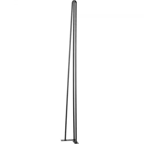 VEVOR Tischbein Metall 86,3 cm Tischgestell Metall Schwarz 4 Stück Haarnadel Tischbeine 3 Pfosten Haarnadel Bein Kohlenstoffstahl mit 4 – Bild 9