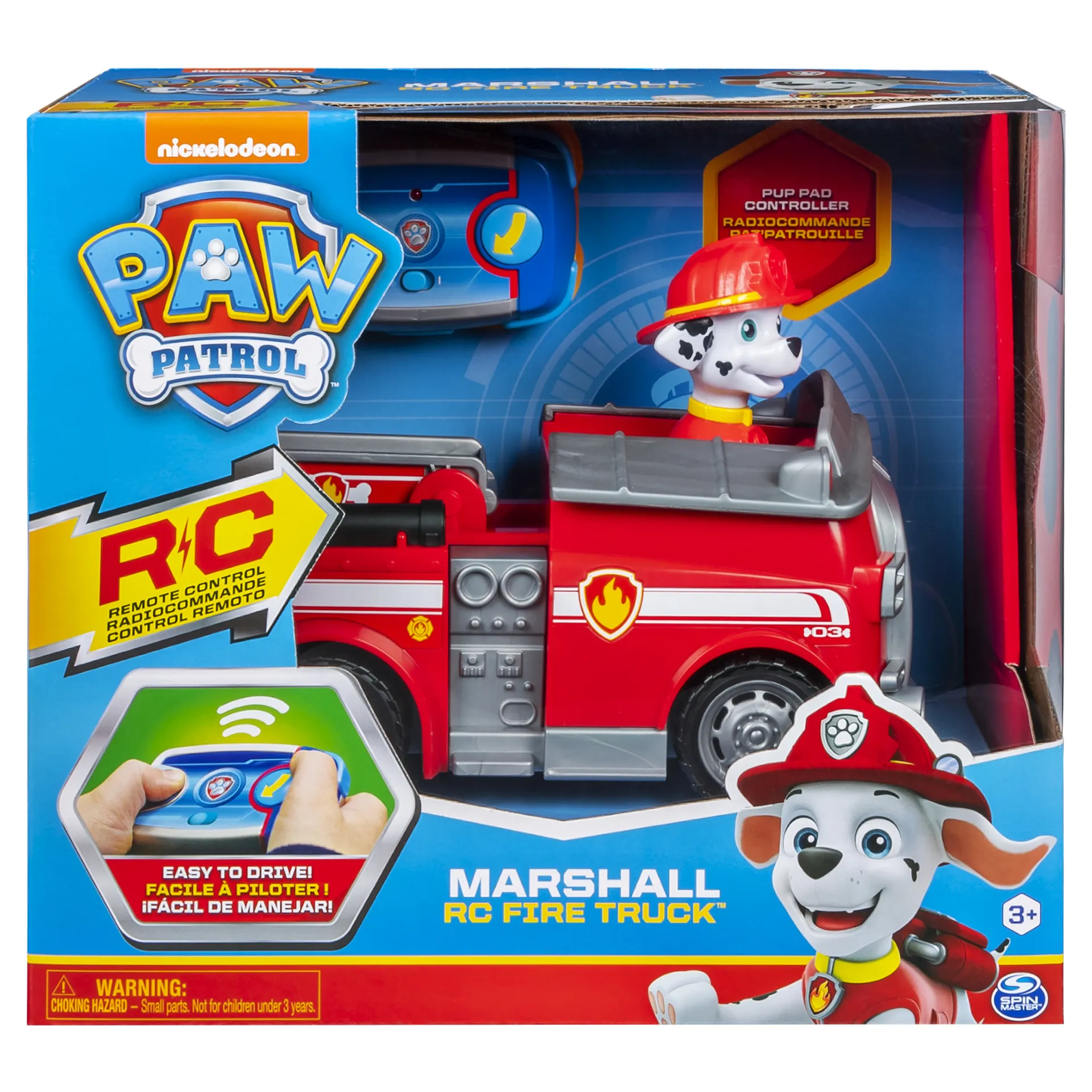 PAW Patrol Marshalls ferngesteuertes Feuerwehrauto mit Fernbedienung, Spielzeug für Kinder ab 3 Jahren, Batteriebetrieben PAW Patrol Marshalls ferngesteuertes Feuerwehrauto mit Fernbedienung, Spielzeug für Kinder ab 3 Jahren, Batteriebetrieben