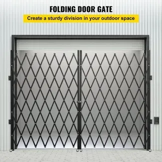 VEVOR Doppeltes Sicherheitsfalttor Einziehbar Scherentor 15,24-365,76 cm, Tragbar Scherentor mit 360°-Rollen Zusammenklappbar Außenbereich Kellertür, Garage, Schaufenster Zaun Schwarz Doppelfalttür VEVOR Doppeltes Sicherheitsfalttor Einziehbar Scherentor 15,24-365,76 cm, Tragbar Scherentor mit 360°-Rollen Zusammenklappbar Außenbereich Kellertür, Garage, Schaufenster Zaun Schwarz Doppelfalttür