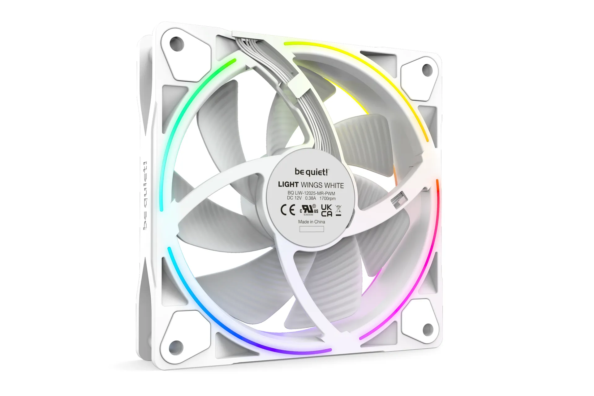 be quiet! Light Wings White | 120mm PWM Triple Pack Computergehäuse Ventilator 12 cm Weiß 3 Stück(e) – Bild 4