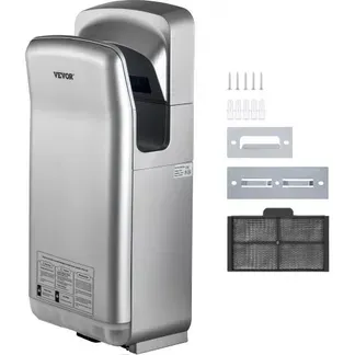 VEVOR Händetrockner 2kW Kommerzieller elektrischer Händetrockner HEPA-Filter Wandhandtrockner Luftgeschwindigkeit 100m/s Händeföhn 8 -10 Sekunden zum Trocknen Silber für Flughäfen Büros Schulen usw. VEVOR Händetrockner 2kW Kommerzieller elektrischer Händetrockner HEPA-Filter Wandhandtrockner Luftgeschwindigkeit 100m/s Händeföhn 8 -10 Sekunden zum Trocknen Silber für Flughäfen Büros Schulen usw.