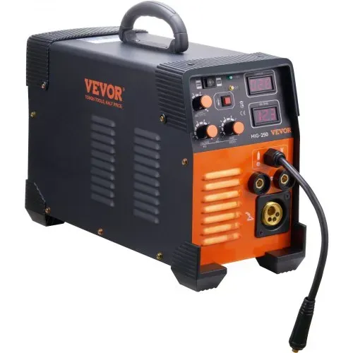 VEVOR MIG/MMA/LIFT TIG 3 in 1 Schweißgerät 50-250 A Fülldrahtschweißen(0,8 mm & 1 mm) IGBT-Technologie 2,2-12 m/min Drahtgeschwindigkeit 5,6 kVA – Bild 10