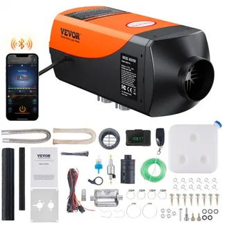 VEVOR Luft Dieselheizung Standheizung 12V 2KW, Luftheizung Air Diesel Diesel Standheizung Lufterhitzer, 0,12–0,26 L/Std. Dieselheizung mit LCD-Display & Fernbedienung & Bluetooth-APP VEVOR Luft Dieselheizung Standheizung 12V 2KW, Luftheizung Air Diesel Diesel Standheizung Lufterhitzer, 0,12–0,26 L/Std. Dieselheizung mit LCD-Display & Fernbedienung & Bluetooth-APP