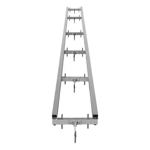VEVOR Sägewerk-Schienenführungssystem, 4,5 m, 6 Querstangen-Kettensägenfräs-Kits, Alu-Sägefrässchienensystem für Kettensäge, 4 Keile, Schienenfräsführungs-Kit für Bauarbeiter & Holzarbeiter – Bild 10