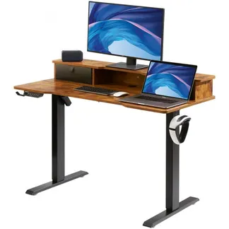 VEVOR höhenverstellbarer Stehschreibtisch 47,2 x 23,6 Zoll Dual-Monitor-Riser-Workstation VEVOR höhenverstellbarer Stehschreibtisch 47,2 x 23,6 Zoll Dual-Monitor-Riser-Workstation