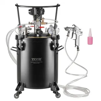 VEVOR Druckbehälter für Sprühfarbe, 30 L vollautomatischer Druckbehälter mit Rührfunktion, 70 psi einstellbarer Druck, Druckbehälter-Farbbehälter mit Spritzpistole und Schläuchen, für Malerei VEVOR Druckbehälter für Sprühfarbe, 30 L vollautomatischer Druckbehälter mit Rührfunktion, 70 psi einstellbarer Druck, Druckbehälter-Farbbehälter mit Spritzpistole und Schläuchen, für Malerei