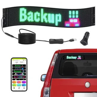 VEVOR Programmierbares LED-Schild, P6 Vollfarb-LED-Scrolling-Panel, DIY-Anzeigetafel, Bluetooth-App-Steuerung, Text, Muster, GIFs Nachrichten-Ladenschild 68 x 12 cm VEVOR Programmierbares LED-Schild, P6 Vollfarb-LED-Scrolling-Panel, DIY-Anzeigetafel, Bluetooth-App-Steuerung, Text, Muster, GIFs Nachrichten-Ladenschild 68 x 12 cm