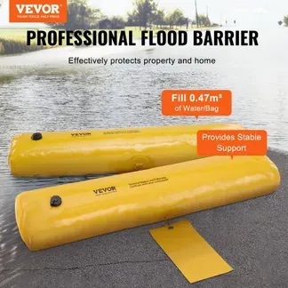 VEVOR Hochwasserbarrieren, Sandsack-Alternative, Hochwassersäcke, 4er-Pack, Hochwasserbarriere für Zuhause, Wasserbarrieren für Überschwemmungen, Türöffnung, Auffahrt (122 x 15 cm) VEVOR Hochwasserbarrieren, Sandsack-Alternative, Hochwassersäcke, 4er-Pack, Hochwasserbarriere für Zuhause, Wasserbarrieren für Überschwemmungen, Türöffnung, Auffahrt (122 x 15 cm)