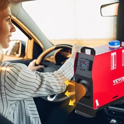 VEVOR Diesel Lufterhitzer, 12V 5-8KW Standheizung diesel, Luft Dieselheizung, Air Diesel Heizung, Air Standheizung für Auto LKW Wohnmobil Bus mit LCD-schalter1 Luftauslass – Bild 7