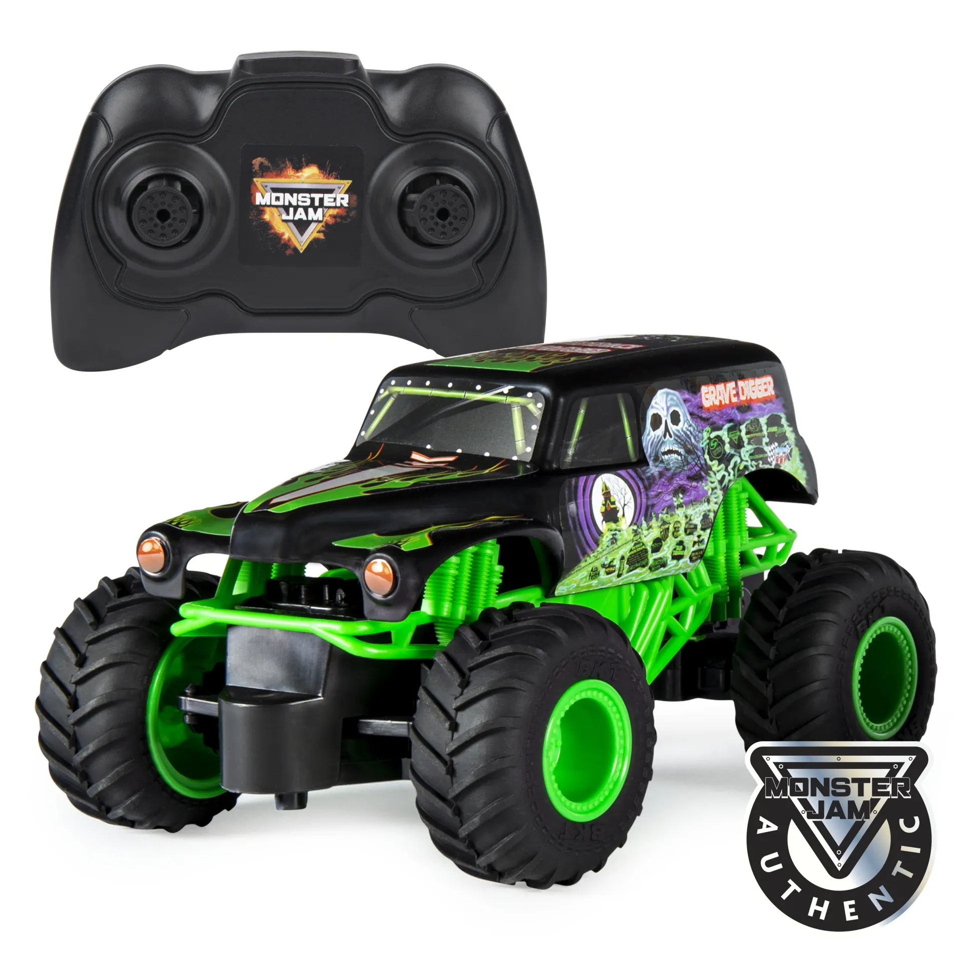 Monster Jam Grave Digger RC Truck, Maßstab 1:24, ferngesteuert Monster Jam Grave Digger RC Truck, Maßstab 1:24, ferngesteuert