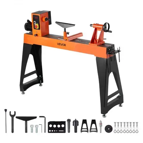 VEVOR Drechselbank, 2 PS, Drechselmaschine mit variabler Drehzahl von 0 bis 3200 U/min, Drehtischmaschine 457×1020 mm Werkbank, Drehbank, für mittlere bis große Holzbearbeitungsprojekte VEVOR Drechselbank, 2 PS, Drechselmaschine mit variabler Drehzahl von 0 bis 3200 U/min, Drehtischmaschine 457×1020 mm Werkbank, Drehbank, für mittlere bis große Holzbearbeitungsprojekte