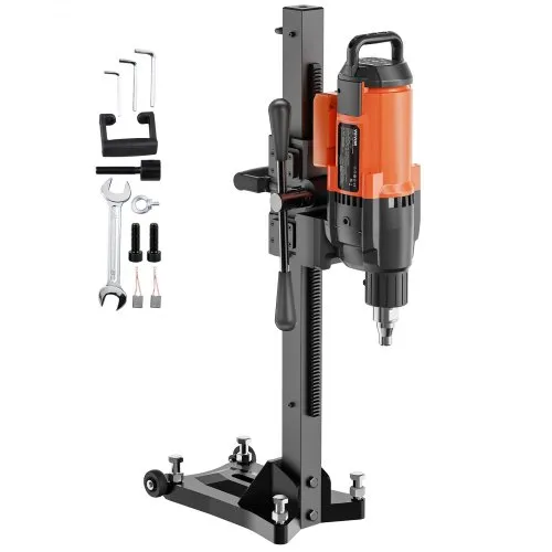 VEVOR Diamant Bohranlage 2500 W Diamantkernbohrmaschine Kernbohrgerät 0-750 U/min Kernbohrmaschine, 26 cm Magnetbohrmaschine Geeignet zum Bohren von Stahlbeton, Marmor usw. VEVOR Diamant Bohranlage 2500 W Diamantkernbohrmaschine Kernbohrgerät 0-750 U/min Kernbohrmaschine, 26 cm Magnetbohrmaschine Geeignet zum Bohren von Stahlbeton, Marmor usw.