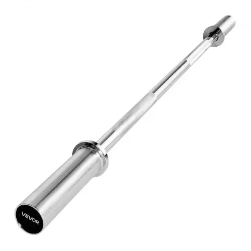 VEVOR Langhantelstange verchromte Zugstange 120 cm mit geriffeltem Griff für Krafttraining Gewichtheben Kniebeugen Kreuzheben Bankdrücken, Hantelstange für 5 cm Hantelscheiben mit 227 kg Tragkraft – Bild 8