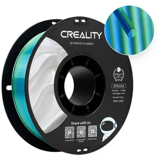 CR-Silk PLA Filament Blau/Grün, 3D-Filament CR-Silk PLA Filament Blau/Grün, 3D-Filament