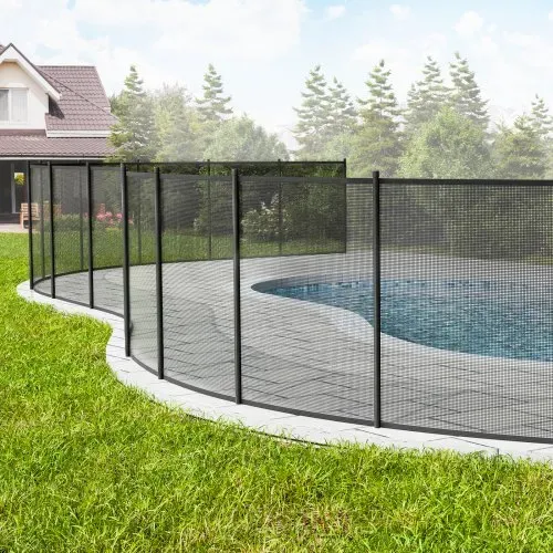 VEVOR Poolzaun, 1,21 x 3,66 m abnehmbarer Kindersicherheits-Poolzaun, einfache DIY-Installation, Schwimmbadzaun, 340 g Teslin-PVC-Poolzaunnetz, schützt Kinder und Haustiere – Bild 7
