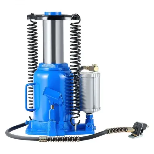 VEVOR pneumatischer Flaschenwagenhebr Wagenheber 32 t 255–415 mm Hubbereich, lufthydraulischer/manueller Stempelwagenheber Wagenheber mit Pumpe für SUV Pickup Lkw Wohnmobil Autoreparatur blau – Bild 10