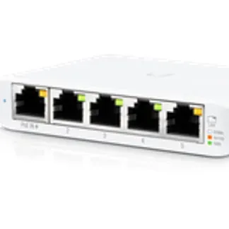 Ubiquiti Switch smart managed Layer2 5 Port • 5x GbE • 1x PoE at In • Desktop • Lüfterlos • UniFi • USW-Flex-Mini Ubiquiti Switch smart managed Layer2 5 Port • 5x GbE • 1x PoE at In • Desktop • Lüfterlos • UniFi • USW-Flex-Mini