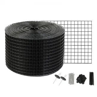 VEVOR Vogelschutz für Solarmodule, 20,3 cm x 30,5 m, Taubenabwehr Solaranlagengitter mit 70 Edelstahl-Verschlüssen, Solarmodul-Schutz mit rostfreier PVC-Beschichtung, 1,27 cm Drahtrollengeflecht VEVOR Vogelschutz für Solarmodule, 20,3 cm x 30,5 m, Taubenabwehr Solaranlagengitter mit 70 Edelstahl-Verschlüssen, Solarmodul-Schutz mit rostfreier PVC-Beschichtung, 1,27 cm Drahtrollengeflecht